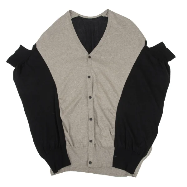 RISMAT by Y's Cotton Switchin Design Asymmetry Cardigan K-168744_002