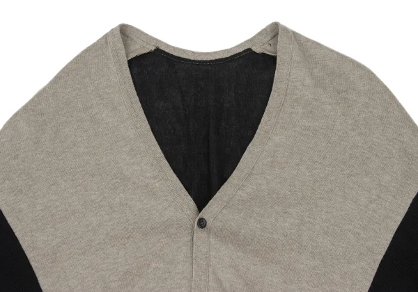 RISMAT by Y's Cotton Switchin Design Asymmetry Cardigan K-168744_003