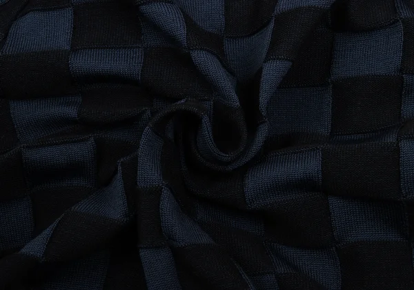 Y's Checker Woven Knit Cardigan K-168746_012