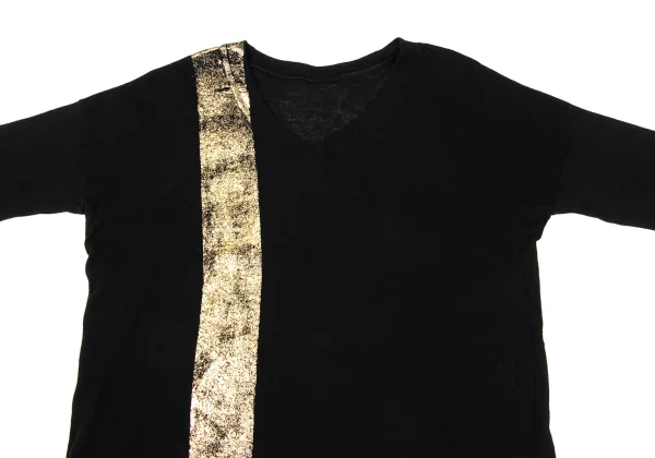 Y's Foil Printed V-neck Knit Sweater K-168747_003