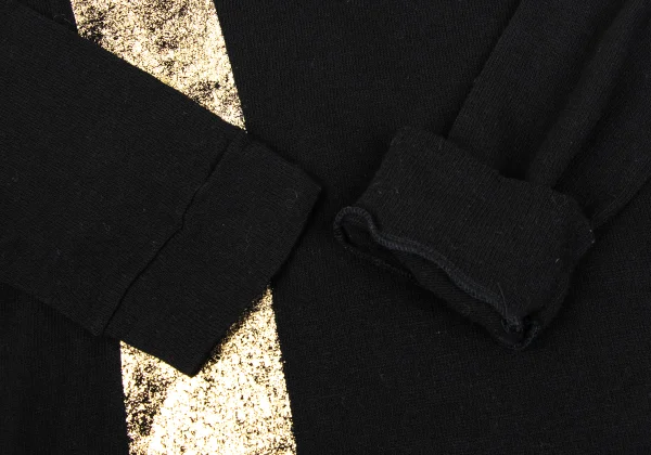 Y's Foil Printed V-neck Knit Sweater K-168747_007