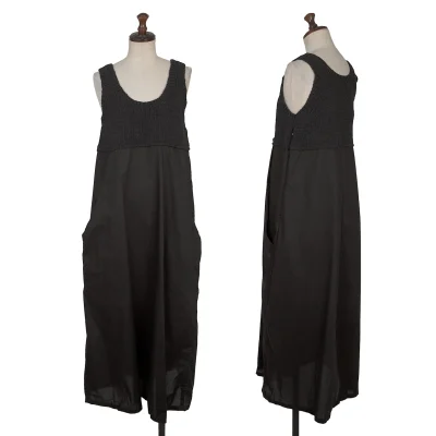 Y's Knit Switching Sleeveless Dress