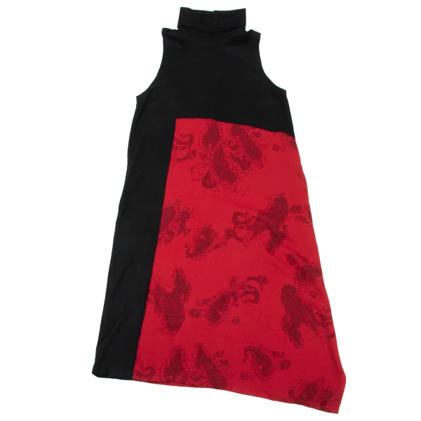 Y's Wool Switching Roll-neck Knit Dress K-168750_002