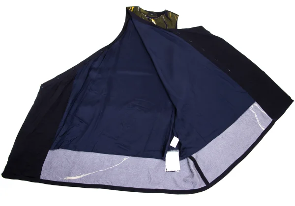 Y's Marble Printed Side Button Design Sleeveless Dress K-168751_009