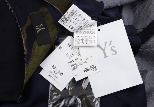 Y's Marble Printed Side Button Design Sleeveless Dress K-168751_014