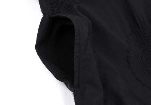 Y's Cotton Dot Shirring Woven Half Zipper Dress K-168754_009