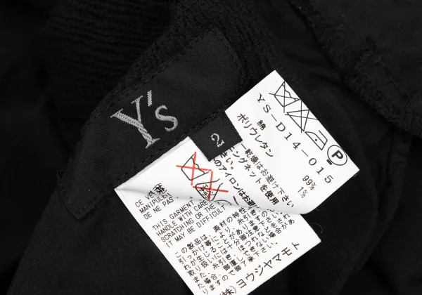 Y's Cotton Dot Shirring Woven Half Zipper Dress K-168754_017