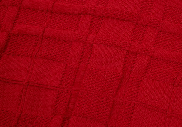 Y's Checker Woven Knit Cardigan K-168756_011