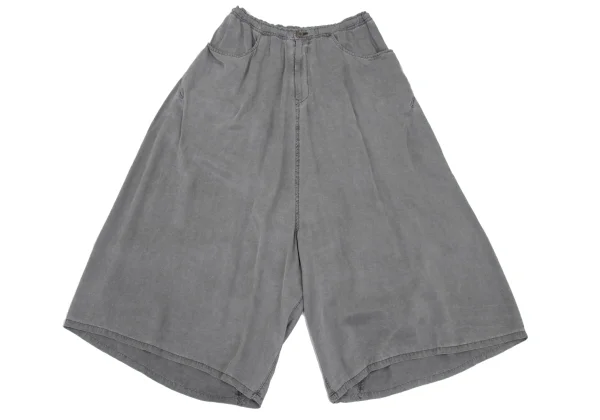 Y's Rayon Cupra Wide Dropped Crotch Pants K-168757_002