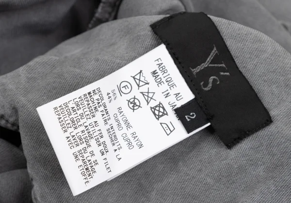 Y's Rayon Cupra Wide Dropped Crotch Pants K-168757_013