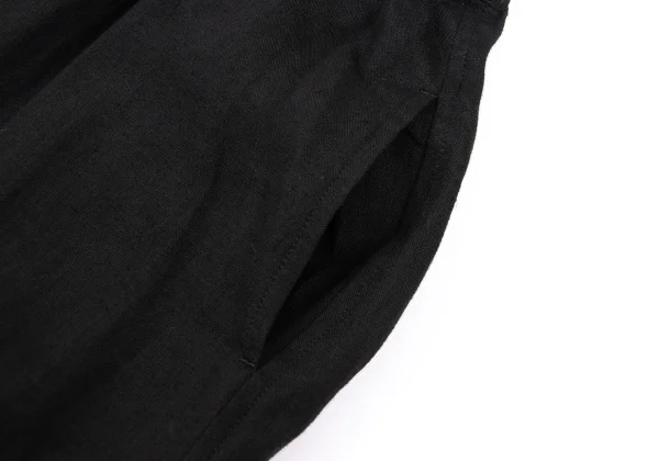 Y's Graphic Printed Linen Dropped Crotch Pants K-168758_005