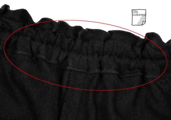 Y's Graphic Printed Linen Dropped Crotch Pants K-168758_007