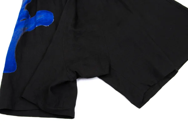 Y's Graphic Printed Linen Dropped Crotch Pants K-168758_010