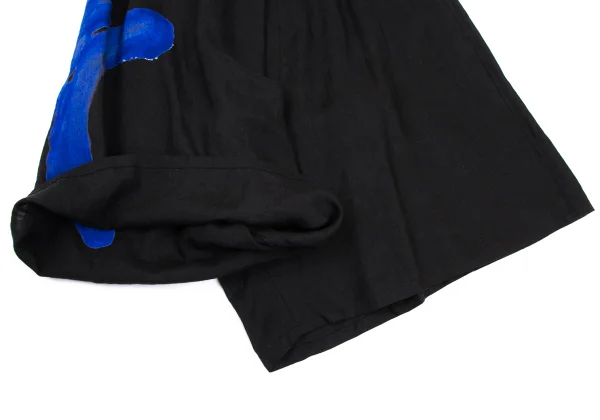 Y's Graphic Printed Linen Dropped Crotch Pants K-168758_011