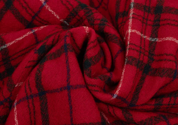 Y's Wool Check Asymmetry Wide  Dropped Crotch Pants K-168759_013