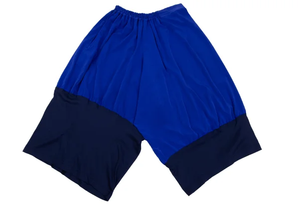 Y's Crepe de Chine Rib Switching Wide  Dropped Crotch Pants K-168761_002