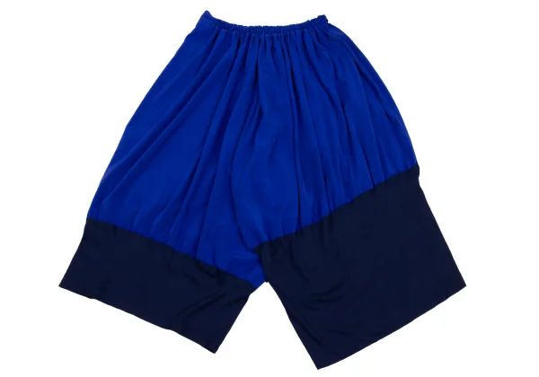 Y's Crepe de Chine Rib Switching Wide  Dropped Crotch Pants K-168761_010