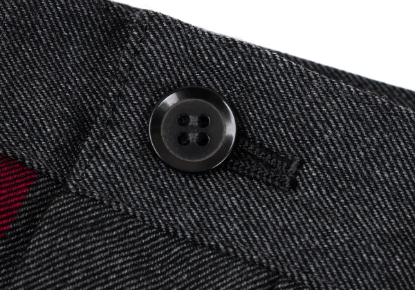 Y's red Label Line Wool Line Jacquard Skirt Pants K-168763_003