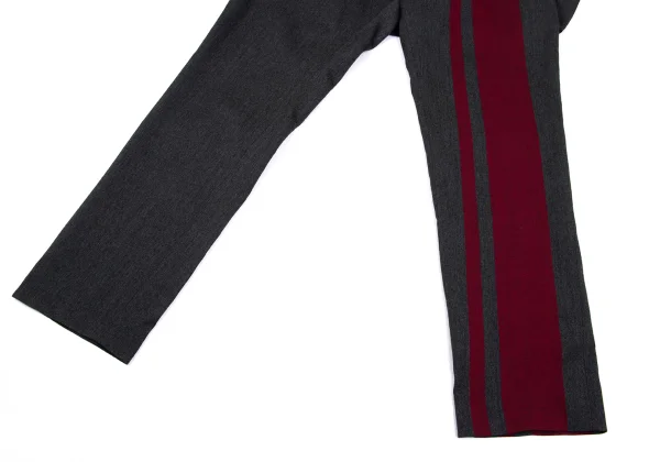 Y's red Label Line Wool Line Jacquard Skirt Pants K-168763_007