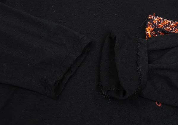 Y's PINK Rayon Wool Glitter Tweed Pocket T Shirt K-168764_007