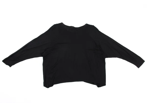 Y's PINK Rayon Wool Glitter Tweed Pocket T Shirt K-168764_012