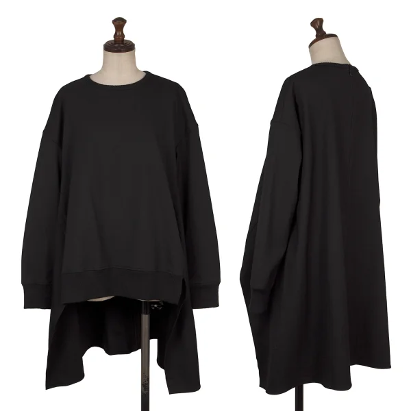 ワイズ ピンクY's PINK ストレッチウールバックロングデザインチュニック 黒2