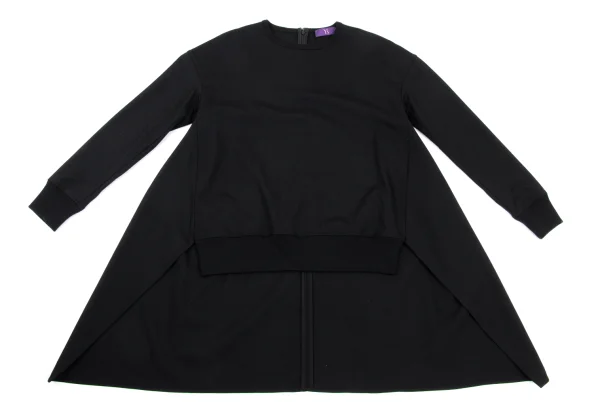 Y's PINK Stretch Wool Back Long Tunic K-168765_002