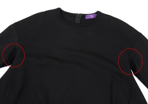 Y's PINK Stretch Wool Back Long Tunic K-168765_003