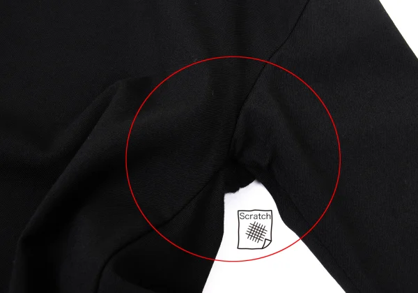 Y's PINK Stretch Wool Back Long Tunic K-168765_005