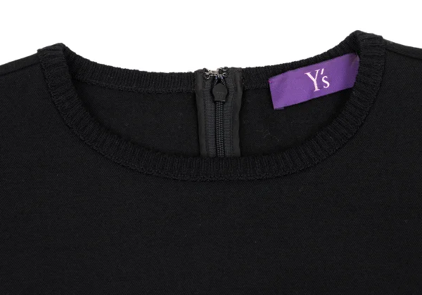 Y's PINK Stretch Wool Back Long Tunic K-168765_006