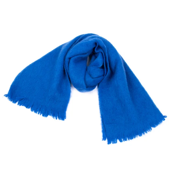 Y's PINK Mohair Wool Stole Blue  K-168767_001