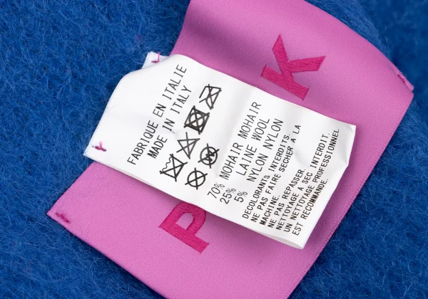 Y's PINK Mohair Wool Stole K-168767_005