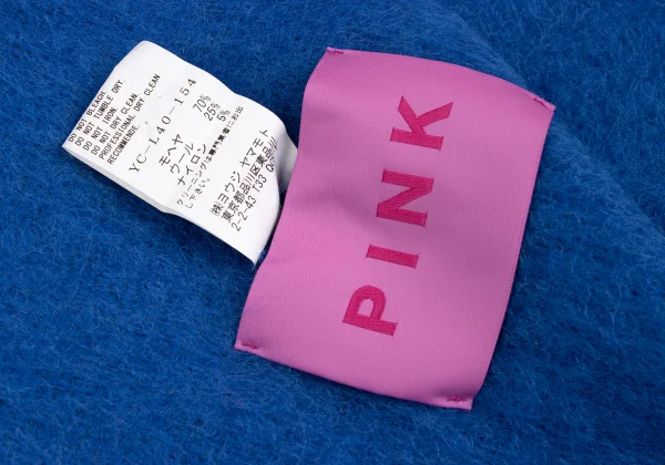 Y's PINK Mohair Wool Stole K-168767_006