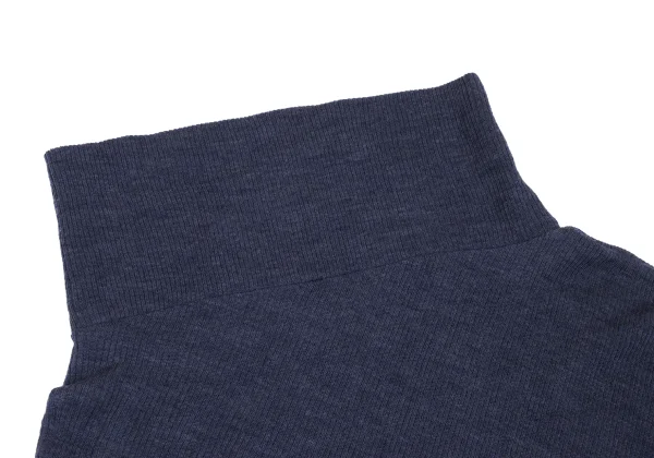 Y's PINK Wool Asymmetry Design Turtleneck Rib Knit Top K-168768_003