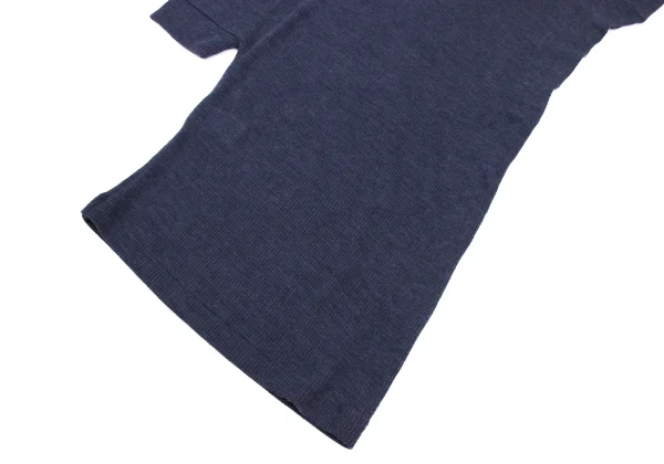 Y's PINK Wool Asymmetry Design Turtleneck Rib Knit Top K-168768_007