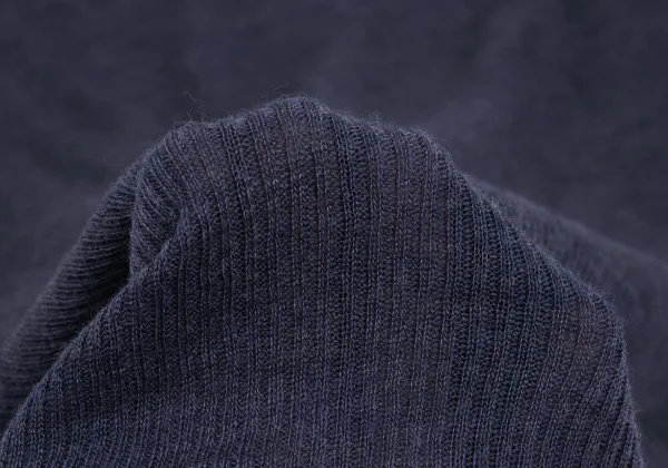 Y's PINK Wool Asymmetry Design Turtleneck Rib Knit Top K-168768_010