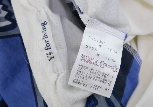 Y's for living Cotton Front Graphic Print V-neck Sleeveless Top K-168769_017