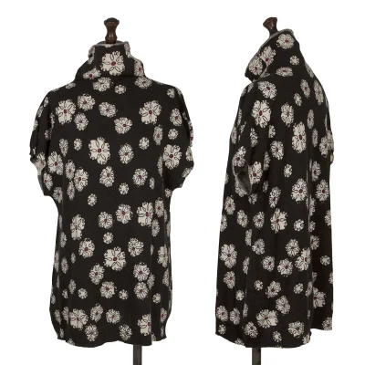 Y's for living Cotton Wool Printed Turtleneck Sleeveless Top