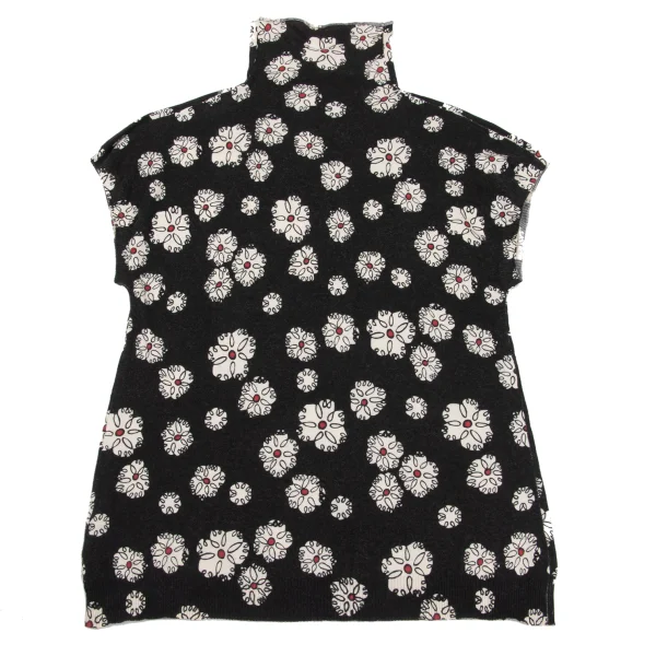 Y's for living Cotton Wool Printed Turtleneck Sleeveless Top K-168771_002