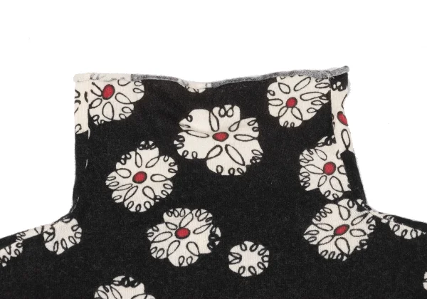 Y's for living Cotton Wool Printed Turtleneck Sleeveless Top K-168771_004