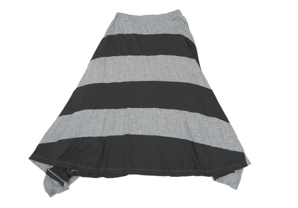 Y's for living Cotton Striped Panel Design Flare Skirt K-168772_002