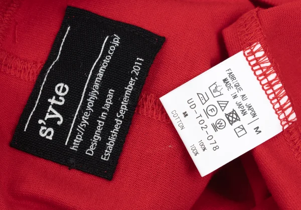 サイトs'yte Cotton Cut-off Raglan T-shirt K-168773_010