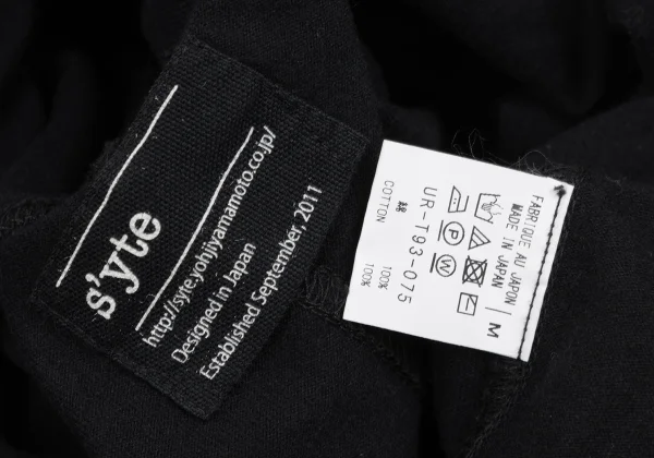 s'yte Cotton Cut-off Layered Turtleneck Raglan Top K-168774_014