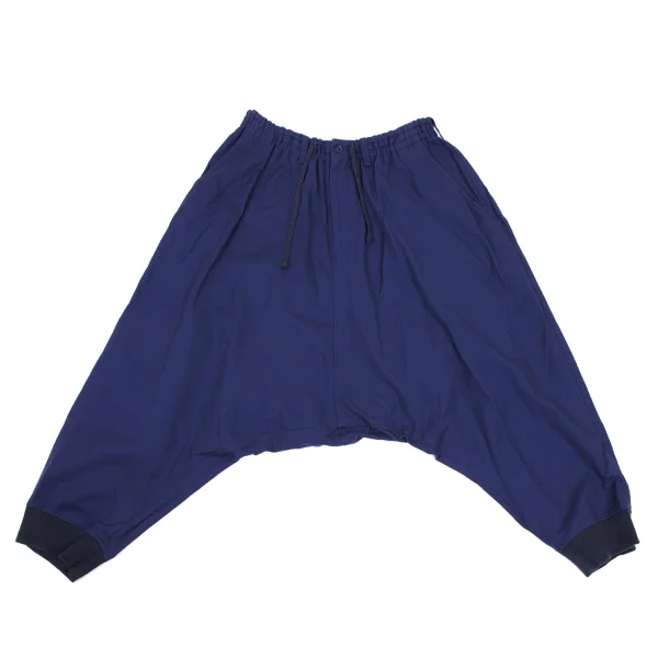 S'YTE Cotton Twill Hem Rib Dropped Crotch Pants Blue 3 K-168776_001