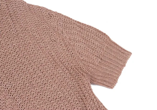 plyy by RAGNE KIKAS Cashmere Blend Cotton Low-gauge Short Sleeve Knit K-168778_005