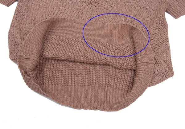 plyy by RAGNE KIKAS Cashmere Blend Cotton Low-gauge Short Sleeve Knit K-168778_007