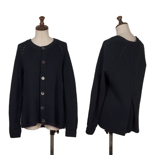 tricot COMME des GARCONS Crewneck Knit Cardigan Navy S-M K-168779_001
