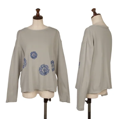 Y's for living Taped Floral Decorated T Shirt