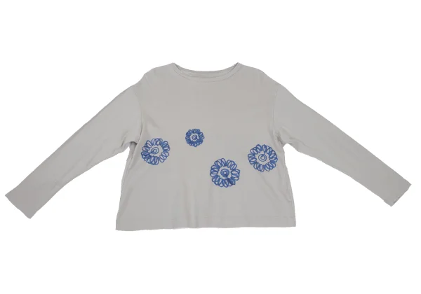 Y's for living Taped Floral Decorated T Shirt K-168783_002