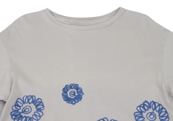 Y's for living Taped Floral Decorated T Shirt K-168783_003